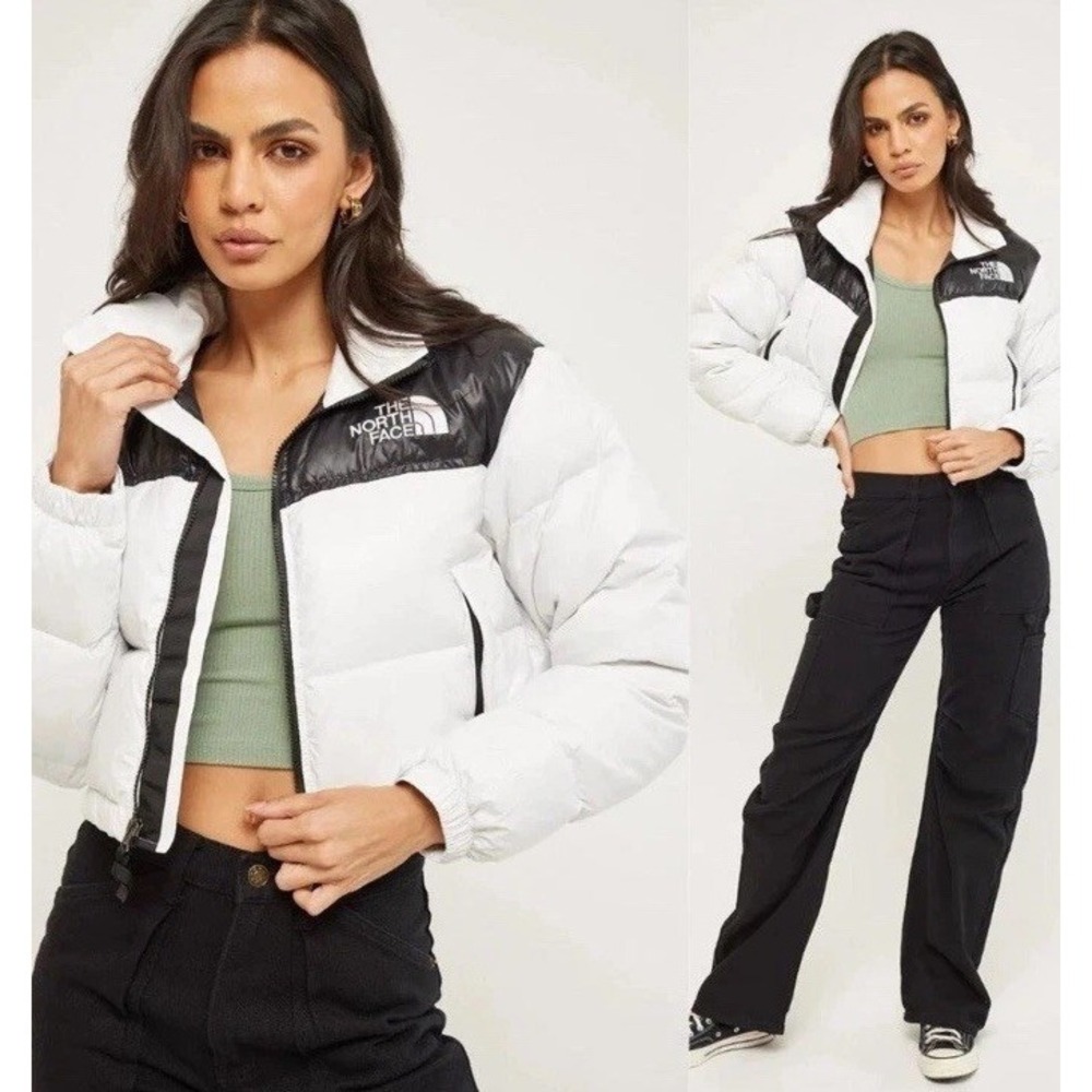 Women's The North Face Nuptse 1996 Retro Short Cropped Puffer 700 Down Jacket XS